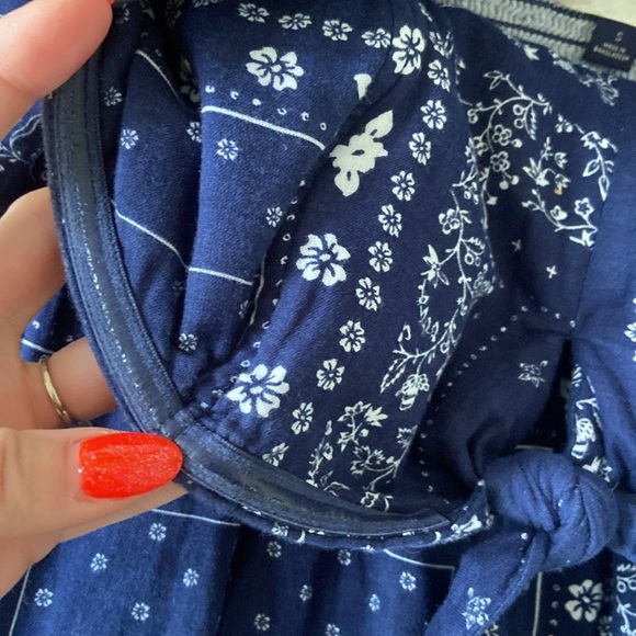 Universal Thread bandana print strapless midi dress blue white vacation small - Picture 12 of 16